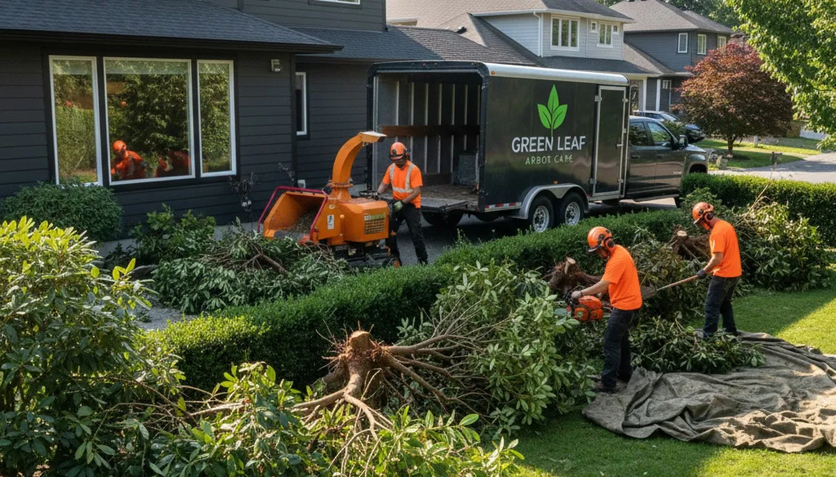 Professional shrub removal service in Salisbury, MD clearing overgrown bushes and unwanted vegetation